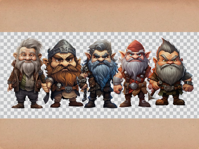 Cute Dwarf PNG, Transparent Dwarves Clipart