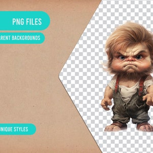 Cute Dwarf PNG, Transparent Dwarves Clipart