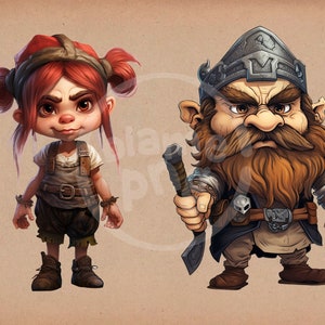 Cute Dwarf PNG, Transparent Dwarves Clipart