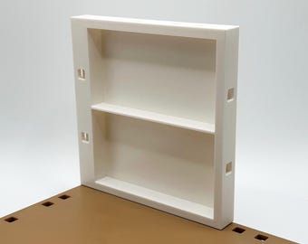 Compatible con Playmobil - Extensión de pared con poste izquierdo de 120 mm - En varios diseños para diseño de habitaciones individuales, impresión 3D