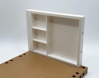 Compatible con Playmobil - Pared de ampliación de 165 mm - en varios diseños para diseño de habitaciones individuales, pieza de repuesto impresa en 3D.
