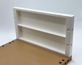 Compatible con Playmobil - Pared de ampliación de 225 mm - en varios diseños para diseño de habitaciones individuales, pieza de repuesto impresa en 3D.