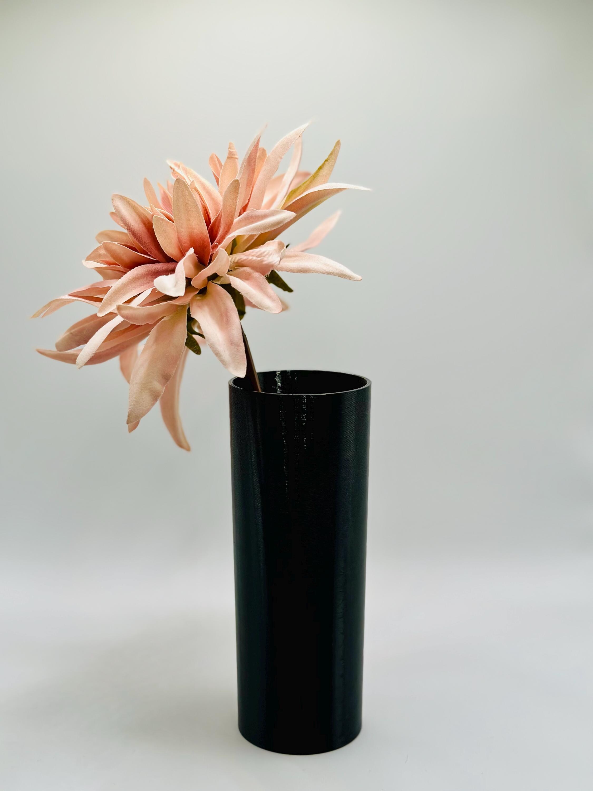 Grabvaseneinsatz Schwarz – Für Friedhofsvase, Wetterfest, H=19,7 Cm