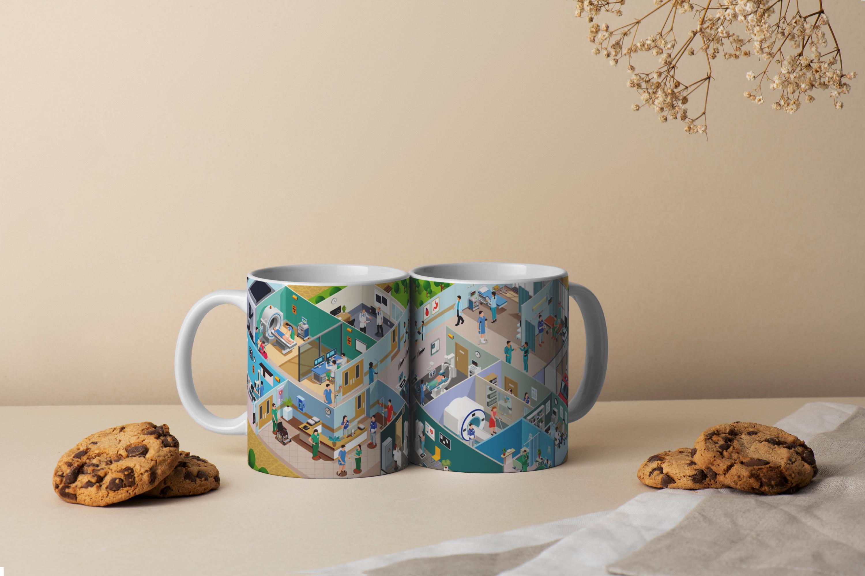 LLYYOO Kosmetiktasche – 32x21 Cm, Canvas Mit Marmorprint, Wasserabweisend & Mit Reißverschlussfach