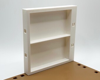 Compatible con Playmobil - Ampliación de pared con poste de 120 mm a la derecha - en varios diseños para diseño de habitaciones individuales, ¡impresión 3D!