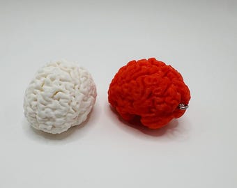 Mini cerebro con ojal colgante
