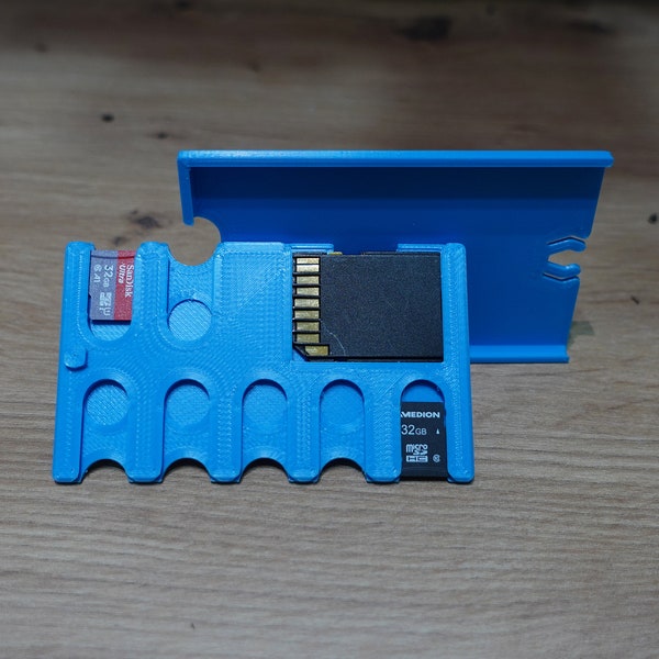 Speicherkarten Aufbewahrung für 8x Micro SD & 1x SD Karte | SD Kartenhülle