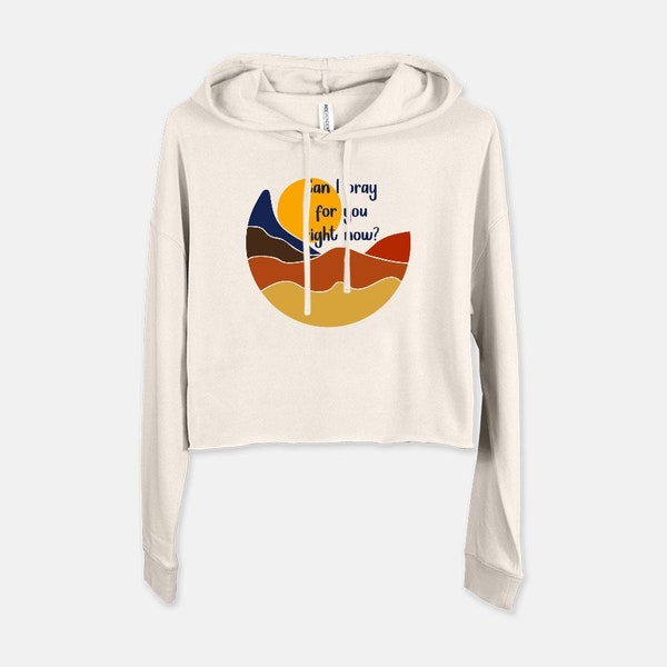 Women's Cropped Sweatshirt - Nature - Pray