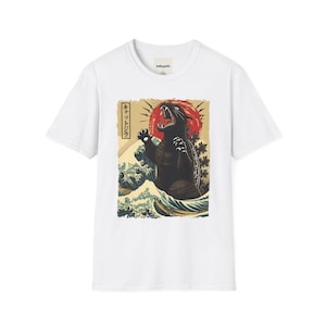 Vintage Godzilla T-Shirt – Retro Japanese Monster Tee, Casual Unisex Graphic Shirt, Streetwear Style for Anime & Kaiju Fans