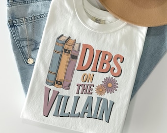 Shirt met strepen op de schurk van Comfort Colors® voor boekenliefhebbers, trendy oversized T-shirt boekenclub, bibliothecaris Reading-T-shirt, esthetisch cadeau voor haar