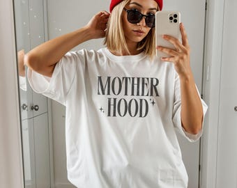 Comfort Colors® Motherhood Shirt, Trendy Mama T Shirt, Mom Life Tee, Oversized Graphic Mom T-shirt, Motherhood T Shirt, Cool Mom Club