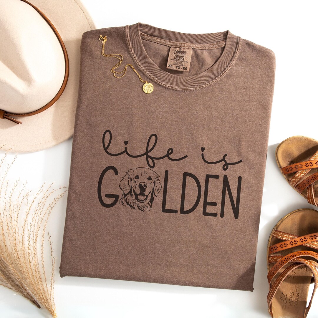 Comfort Colors® Golden Retriever Mom Shirt | Golden Mama T-shirt ...