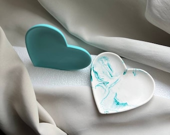 Hearth Trinket Tray | Home Decor | Marble Jesmonite Trays | Candle Trays | Trinket dish | Jewellery tray | Oval Tray |