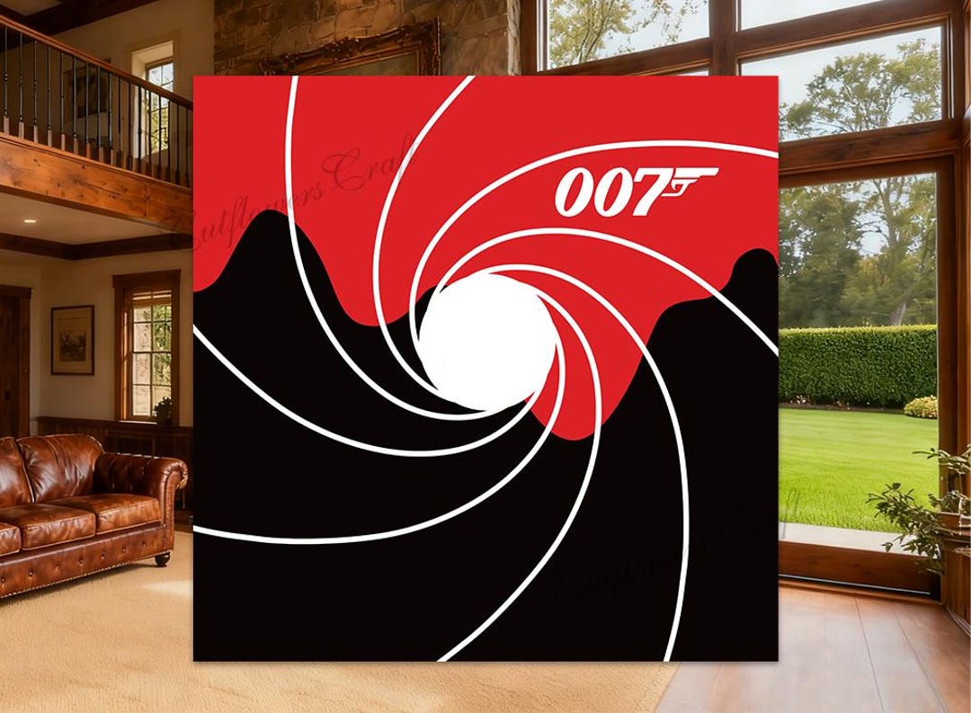 007 James Bond Birthday Backdrop: 30th 40th 50th Man Birthday Party ...