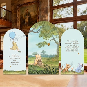 winnie the pooh backdrop Arch Cover: 1st Birthday Party, Baby Shower