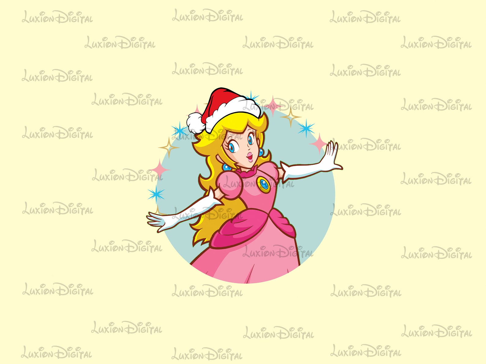 Princess peach christmas png princess peach yoshi bowser super mario