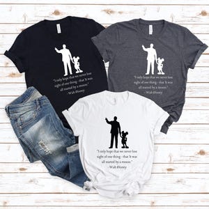 Walt and Mickey Shirt, All Started By A Mouse, Magic Kingdom Shirt, Disney Fan Gift, Couples Disney Shirt,