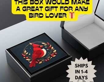 Cardinal Memorial Keepsake Box: Sympathy Gift, Jewelry Trinket Box