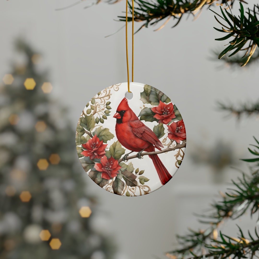 Cardinal Ornament Cardinal Gifts for Christmas Bird Watcher Etsy