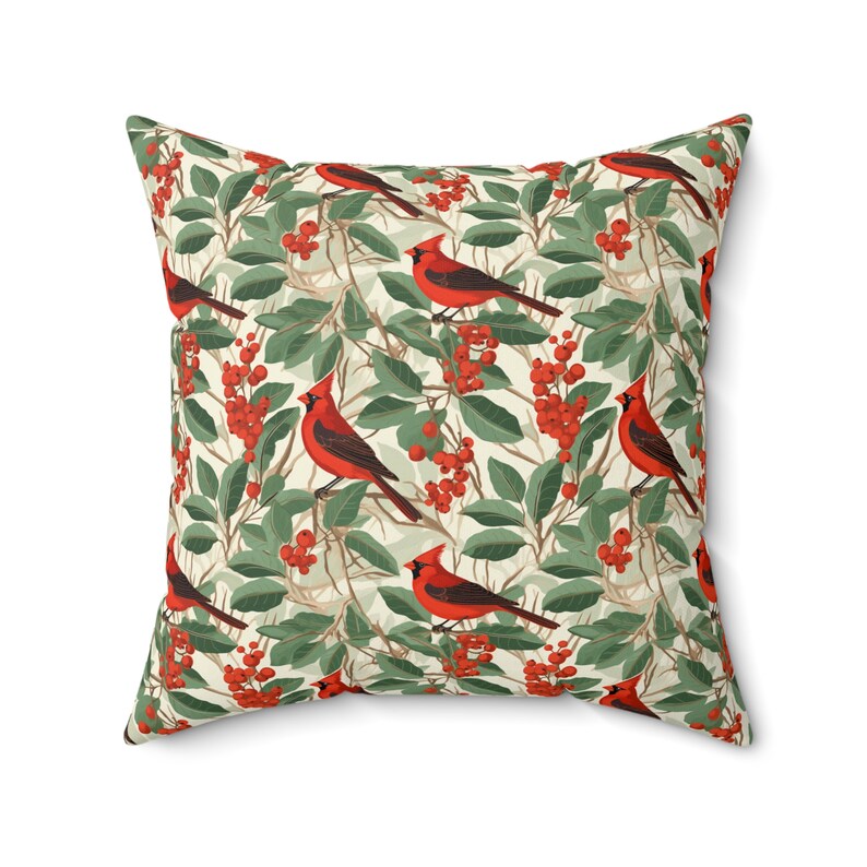 Red Cardinal Pillow Throw Pillows 4 Sizes Christmas Memorial Bird Gifts Remembrance Cardinal