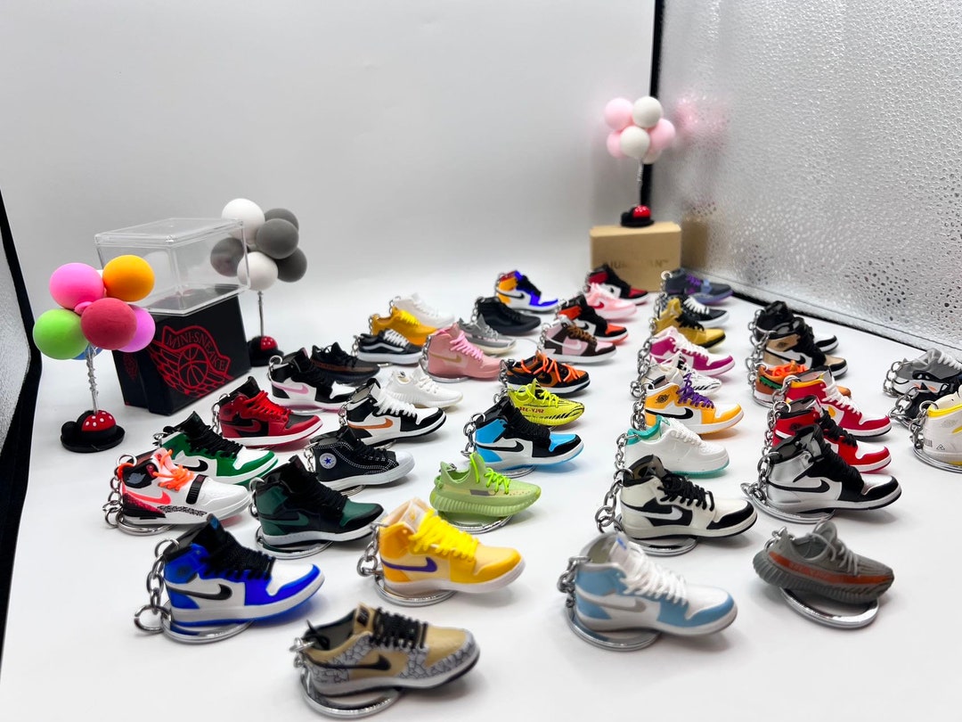 Free Ship Limited Quantity Mini Jordan 1 Variety Keychain With - Etsy