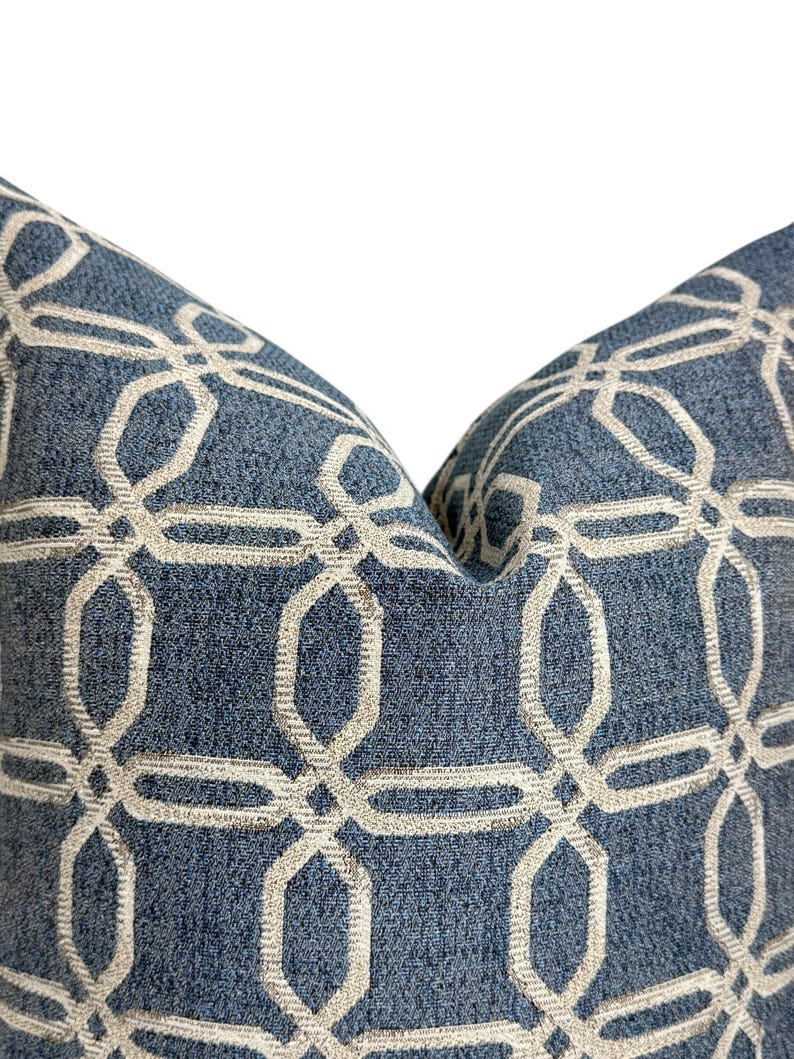 KiwaPrintsStore Geometric Chain Link Pillow Cover - Thumbnail 4