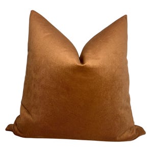 Rust Velvet Pillow Cover, Terracotta Velvet Pillow Cover, Burnt Orange Velvet Pillow Cover, Burnt Orange Velvet Pillow Cover, Accent Pillow