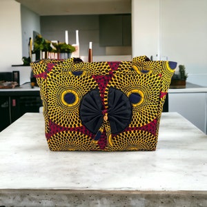 African Print Tote Bag, African Handbag, Kitenge Bag, Women Handbag, Authentic African Print Handbag, African Fabric Handbag, Ankara Bags