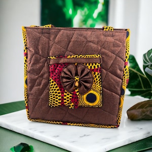 African Print Tote Bag, African Handbag, Kitenge Bag, Women Handbag, Authentic African Print Handbag, African Fabric Handbag, Ankara Bags