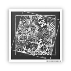 Original Zentangle Stock Paper Art Print