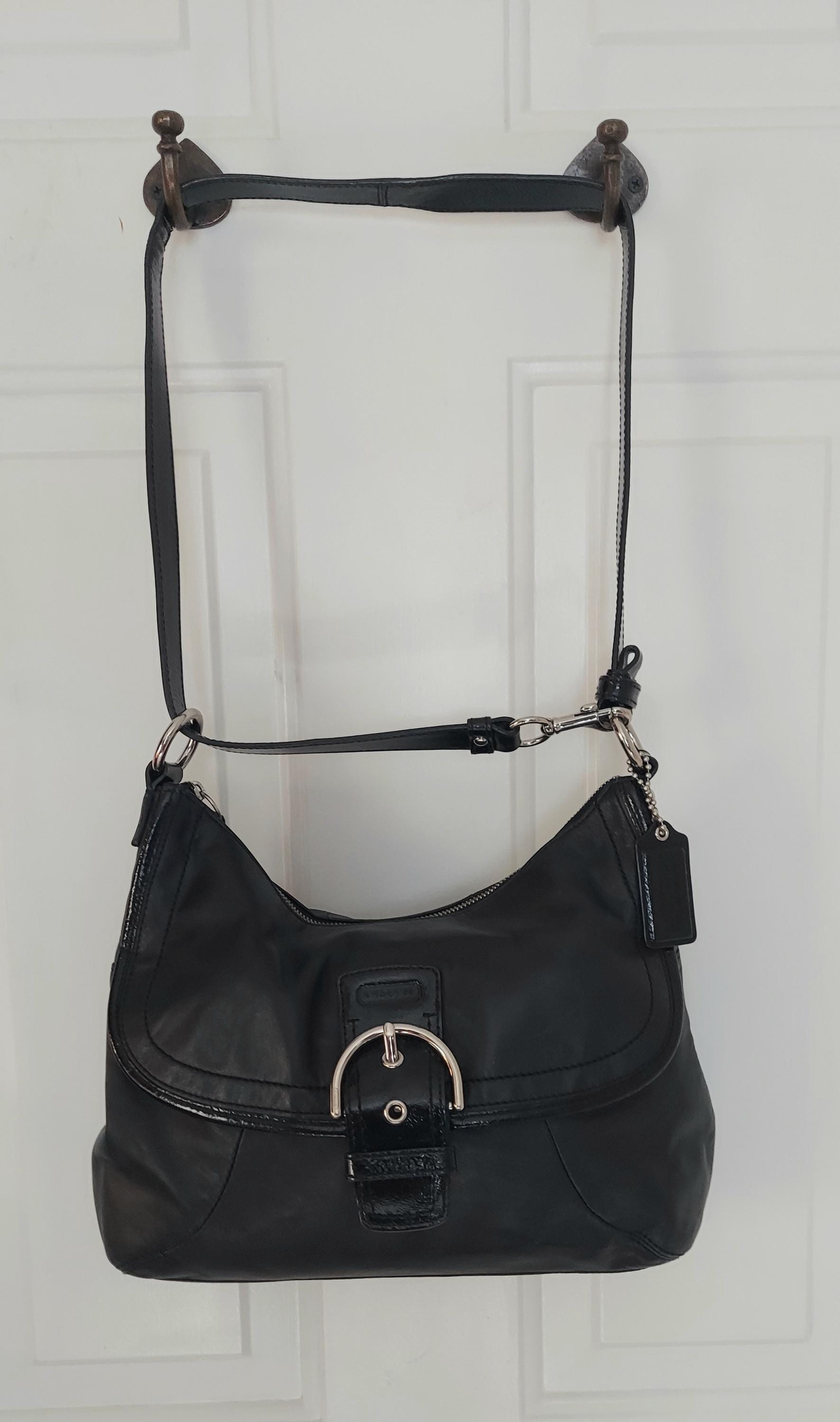 希少 OLDCOACH SOHO BLACK BIG ONESHOULDER Coach Black Soho - Etsy