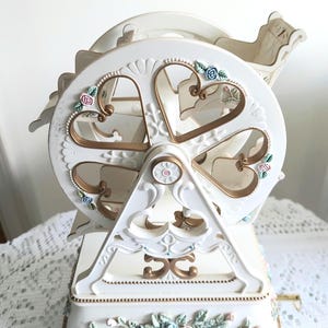 Vintage PS Designs Floral Ferris Wheel Music Box