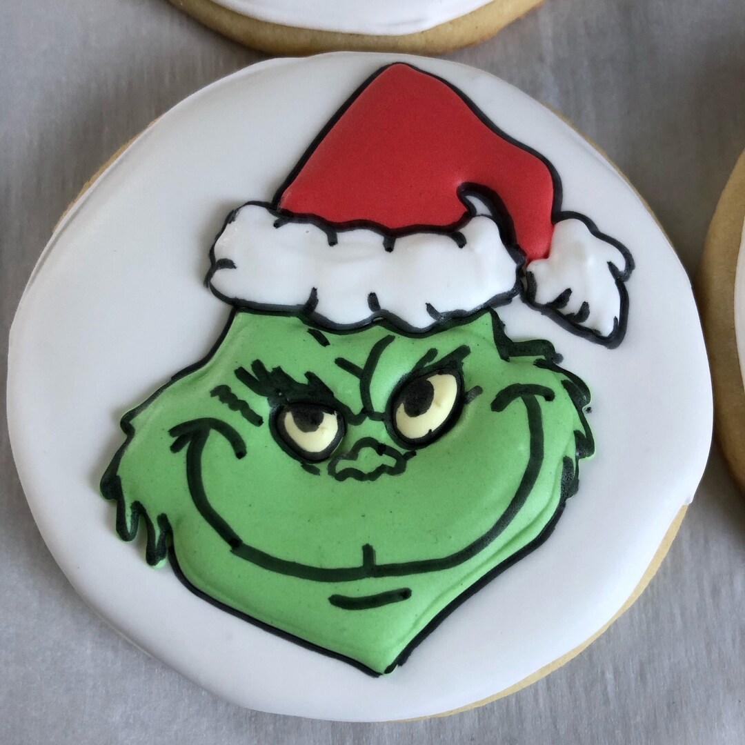 Grinch Christmas Cookies Etsy