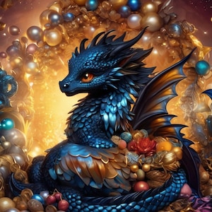Baby Dragon Spirit Companion, Black Spirit and Eternal Child, Companion Spirit Keeper, Distance Binding, Exclusive Digital Download