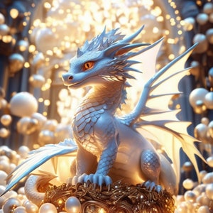 Baby Dragon Spirit Companion, White Spirit and Eternal Child, Companion Spirit Keeper, Distance Binding, Exclusive Digital Download