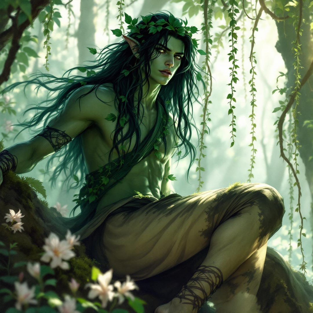 Green Man Spirit Companion, Forest Nature Spirit, Astral Journey Guide ...
