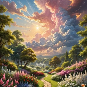 Garden Astral Abode, Metaphysical Home, Spirit Energy, Guide Resting Place, Spiritual Gift, Personal and Private, Digital Download