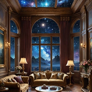 Living Room Astral Abode, Metaphysical Home, Spirit Energy, Resting Place, Spiritual Gift, Personal and Private, DIGITAL, Digital Object