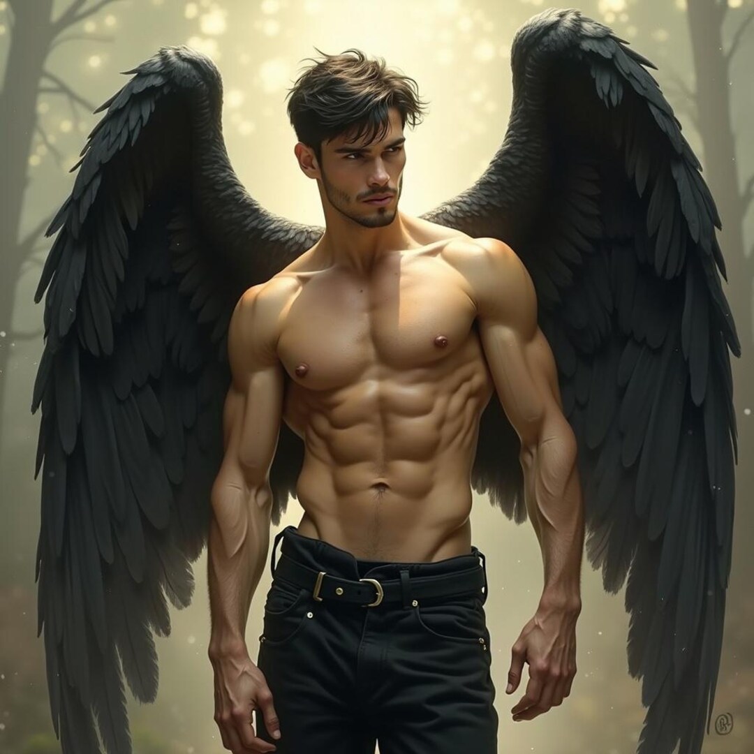 Ángel protector del guerrero oscuro, guía del viaje astral, guardián  espiritual compañero, vínculo de distancia, descarga digital exclusiva -  Etsy ..., image size:1080x1080