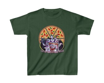 Kids Heavy Cotton: Freddy Fazbear's Pizza Shirt, 5 Nights At Freddy's Movie Shirt, Freddy Fazbear's Pizza Shirt, FNAF movie