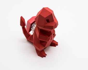 Low Poly Fire Lizard Mechanical Switch Fidget Toy | Birthday Present, Gift for her, Gift for him