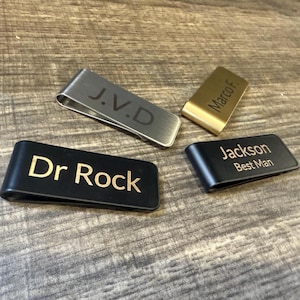 Personalized Money Clip,Holiday Gift,Bridal Gift, Groomsmen Gift, Father&#39;s Day Gift, Gift For Him, Gift For Dad, Best Dad Gift, Wedding Gift