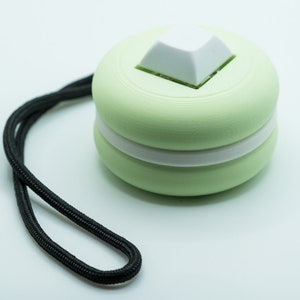 Single Button Macaron-Shaped Mechanical Switch Fidget Toy w/ Adjustable Wrist Strap, Multiple color options |