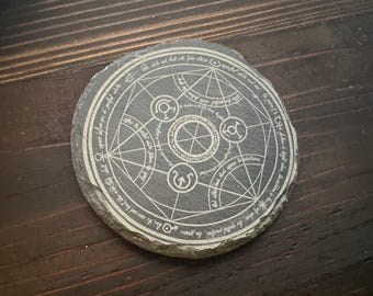 FMA Brotherhood Human Transmuation Slate Coasters