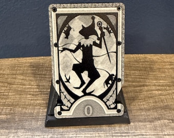 Custom Engraved Tarot Card Minimalistic Wallet | Multiple Color Options | Otaku Gift, Gift for Him, Anniversary Gift, Spiritual