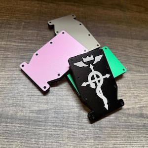 Cartera de anime única para él: diseño minimalista personalizado con bloqueo RFID, cartera personalizada, regalo de aniversario, regalo de cumpleaños, regalo del Día del Padre