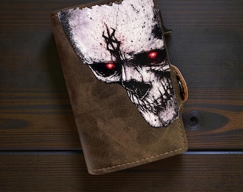 Portefeuille en cuir synthétique polyuréthane inspiré des dessins animés Berserker sombre et fantastique avec motif anti-RFID