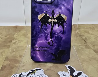Fourth Wing Inspired Phone Case gift set