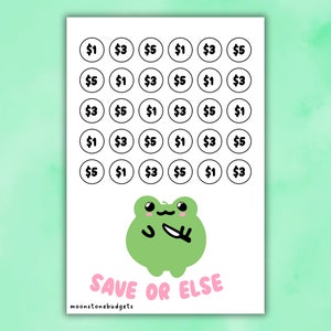 Save Or Else Printable Savings Challenge | Digital Download | Savings Challenge