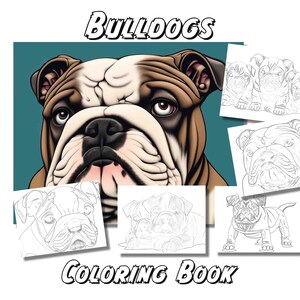 Bulldogs Coloring Book (digital download)